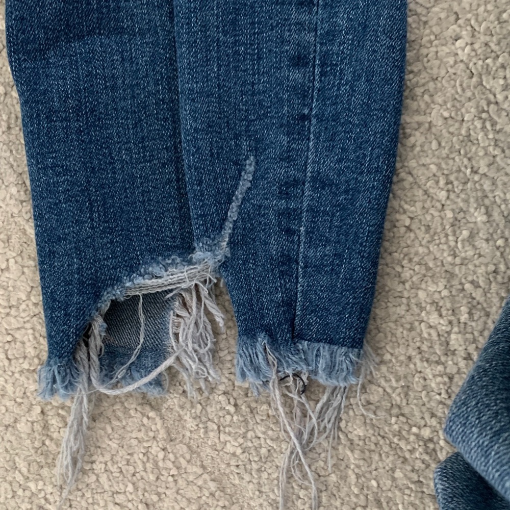Express Dark Blue Floral Embellished Jeans - Picture 8 of 17